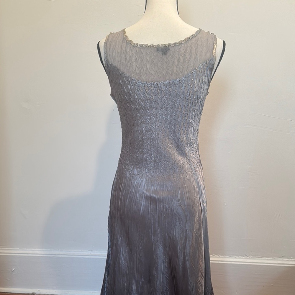Komarov Gray Sleeveless Scoop Neck Gown - Picture 3 of 3